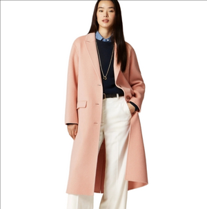 J Crew Chiara topcoat in double face CN071 Size 0 (Oversized) Peach Clay